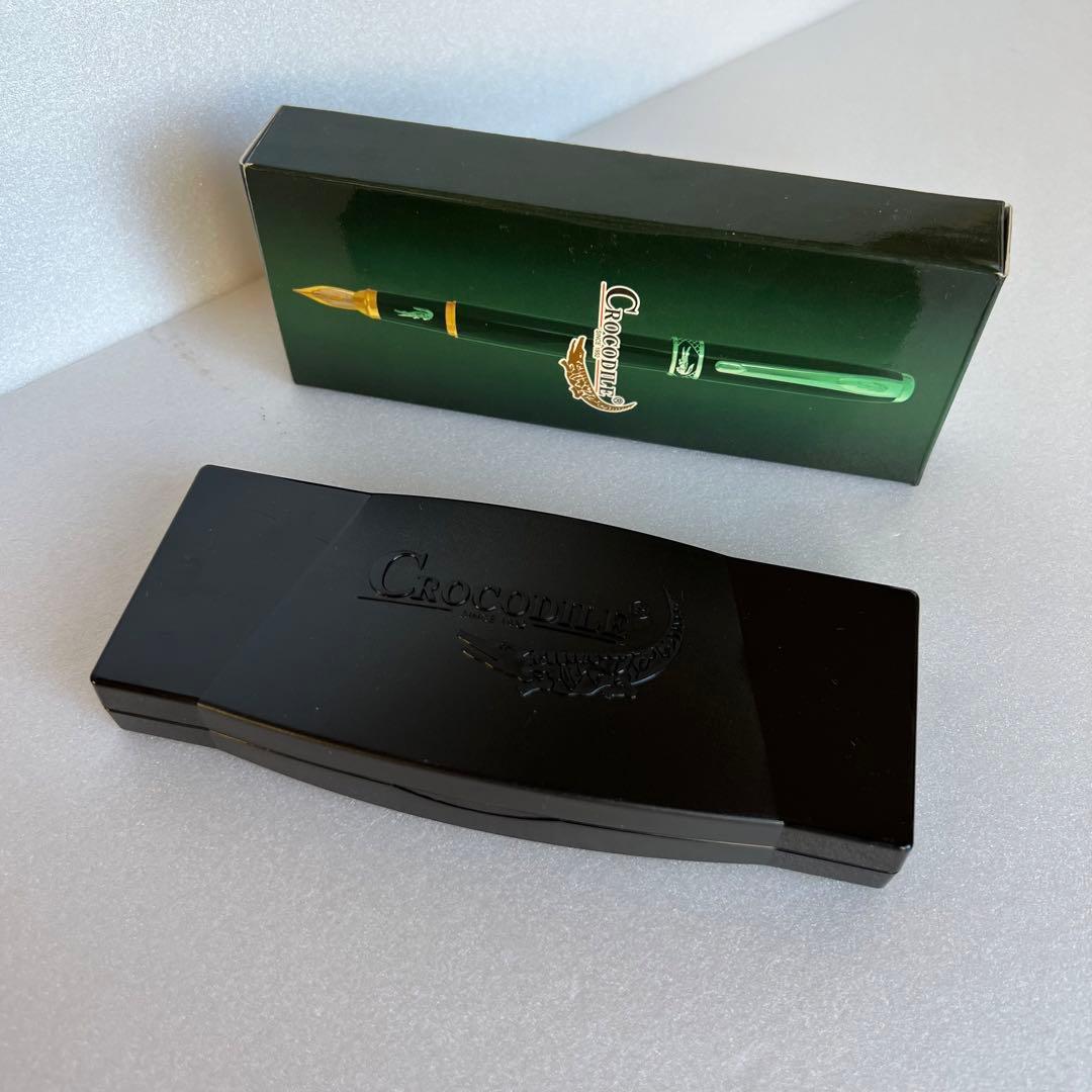 【新品】CROCODILE 金メッキペン先 万年筆 22K 香港監査