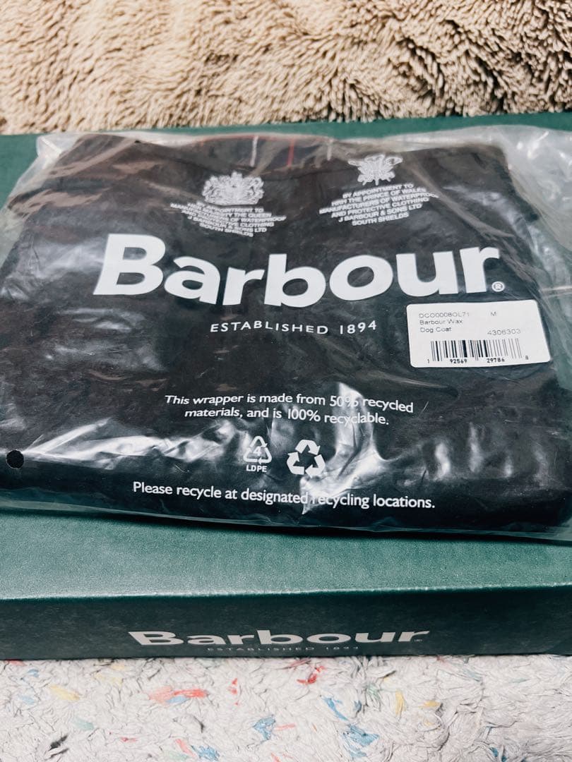 【新品】Barbour バブアー　ワックスコットンドッグコート