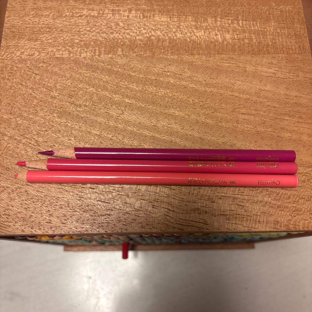 収納棚付き　フェリシモ500色色鉛筆