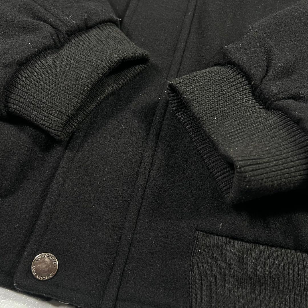 00s London Fog ウールジャケットブルゾンXL 短丈 ブラック