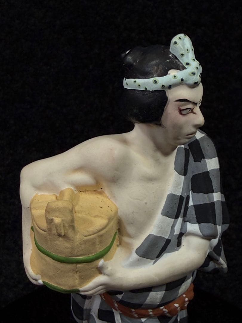 歌舞伎人形　博多人形 小島与一　小島與一　興一造　義経千本桜　すし屋