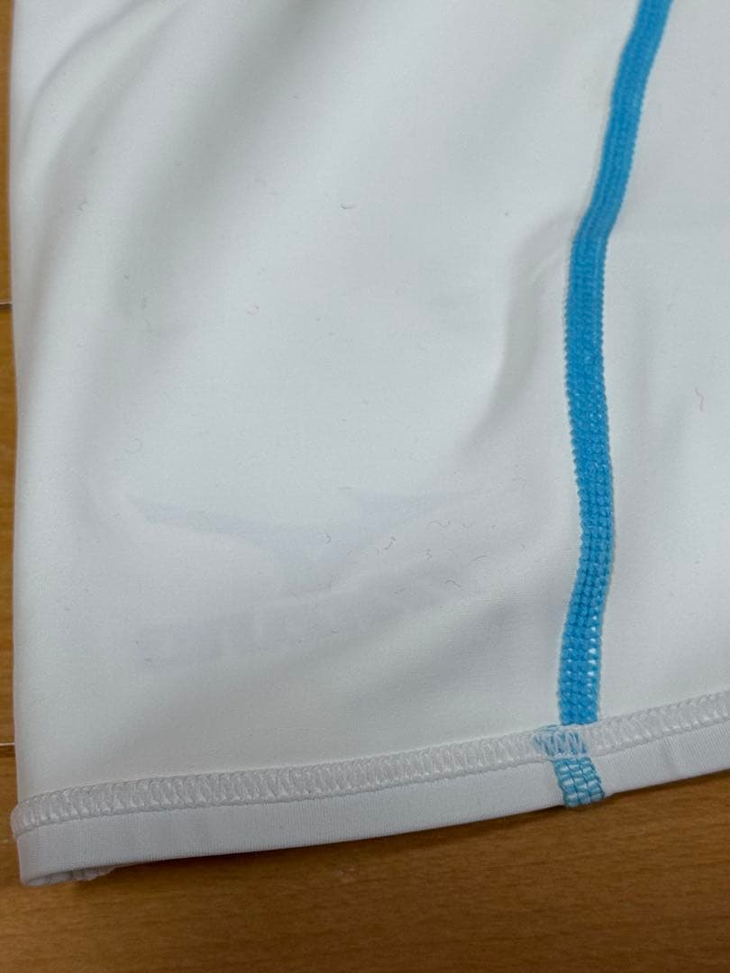 【一回使用】ミズノ fina付き 白水着 Mサイズ ハーフスパッツ