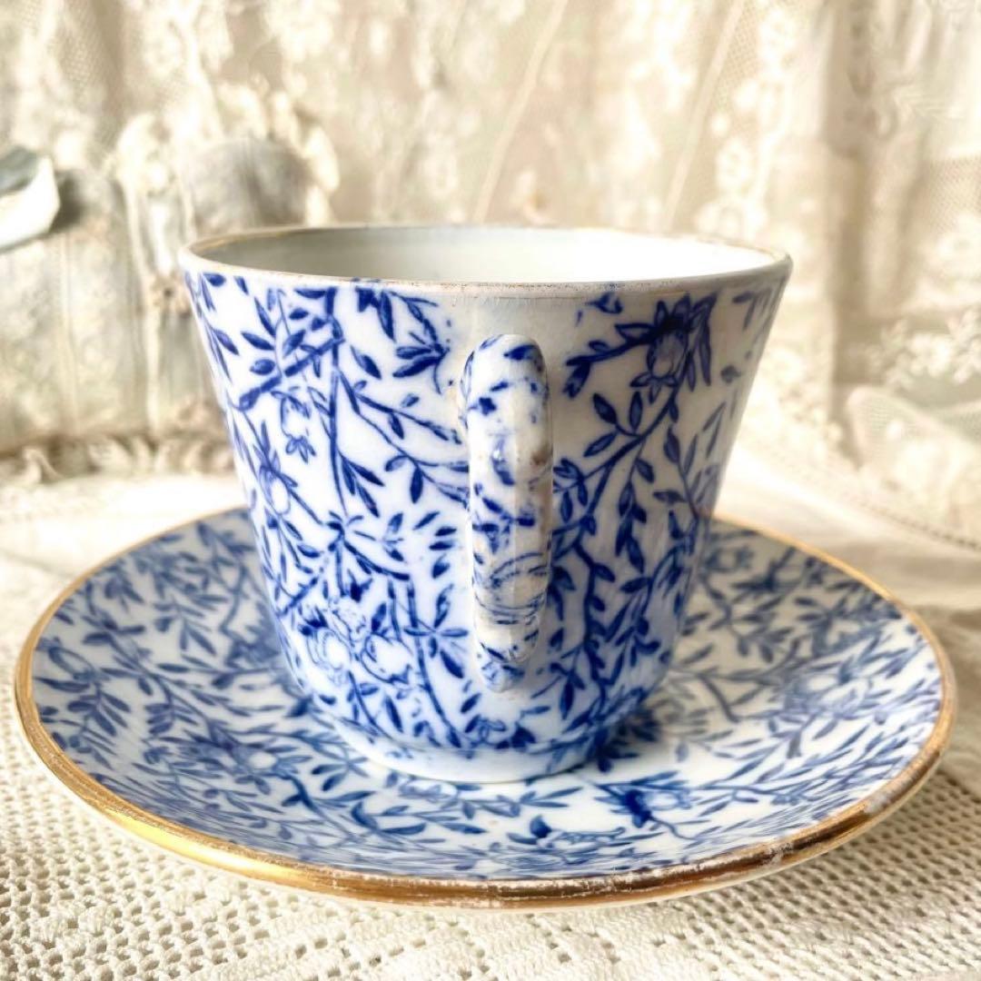 2客セットザクロ柄カップ&ソーサーC&S マーストリヒト　検フランスアンティーク