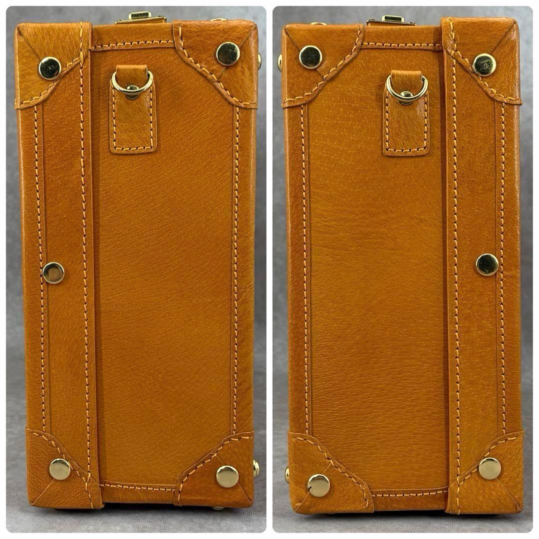 【良品✨】シフレ ユーラシア 2way トランクバッグ ショルダー キャメル