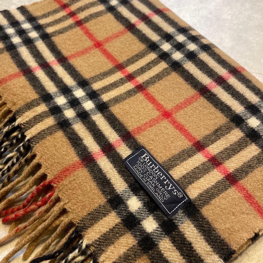 Burberry カシミア　100% ノバチェック　カマフラー　美品