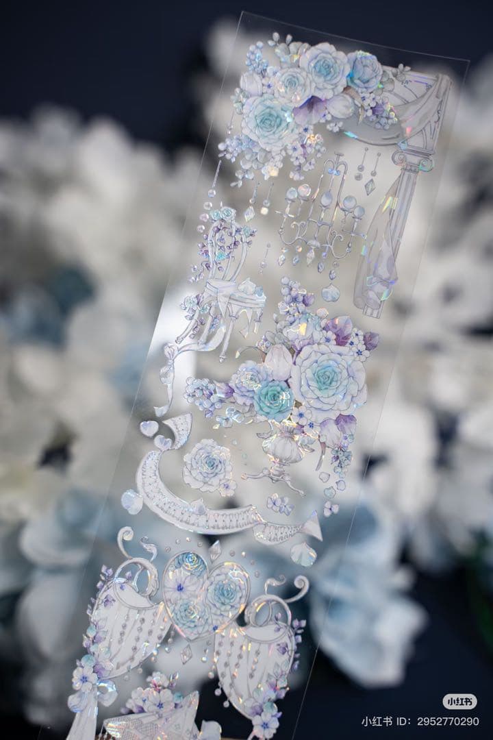 Hoshi奶芙《梦淡花园》海外マスキングテープ　マステ 【2093】