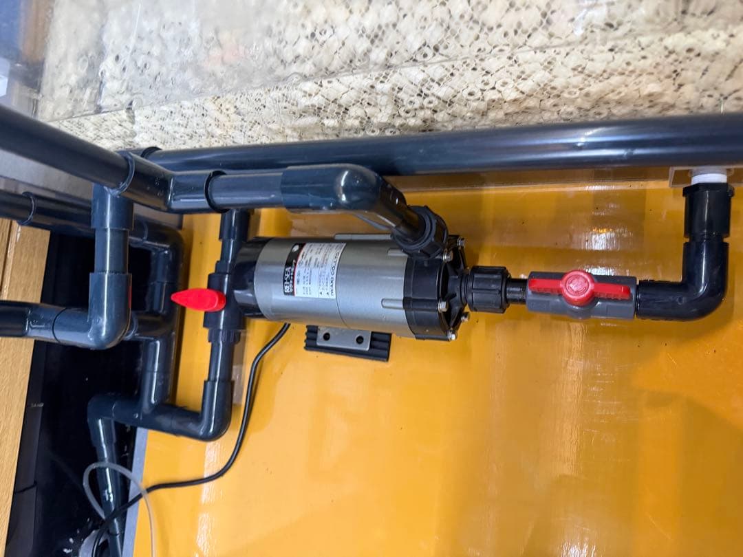 大型オーバーフロー水槽一式／引き取り限定 下部水槽 濾過剤