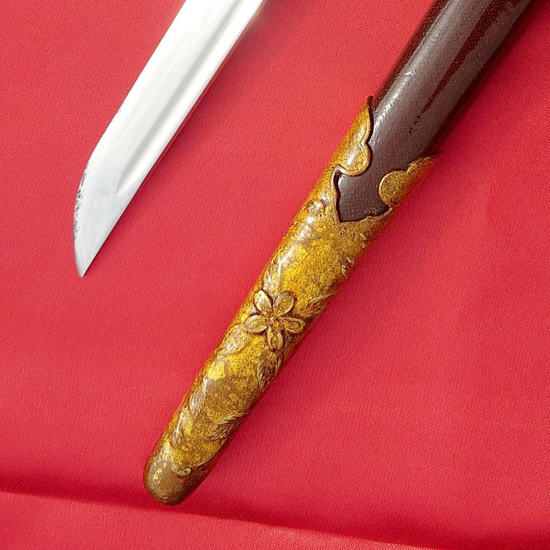 日本軍 海軍 短剣 赤鮫革研出鞘 当時物 リペア品 模造刀