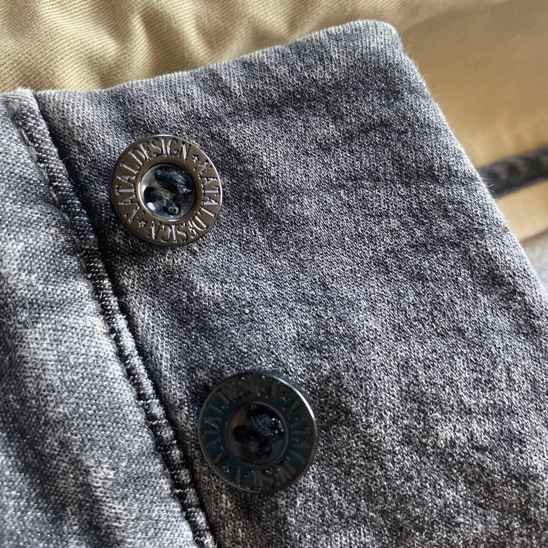 MoriNATAL DESIGN ダークグレー サルエルパンツ　L