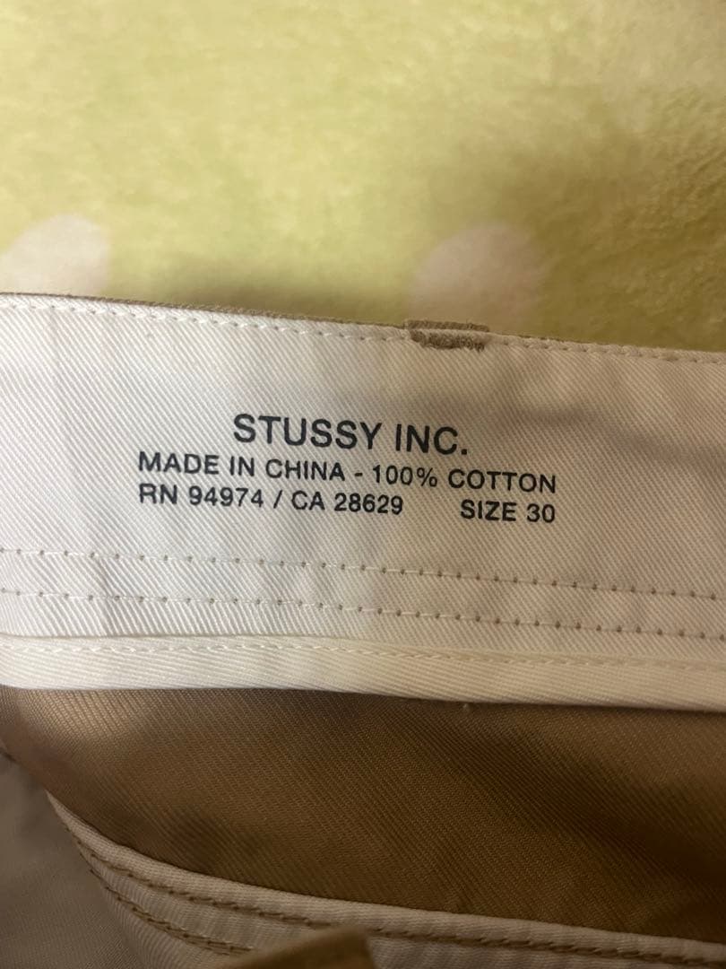stussyベージュチノパン