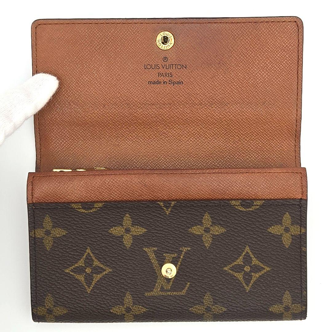 ルイヴィトン ポルトモネジップ モノグラム 二つ折り 財布 小銭入れ カード入れ
