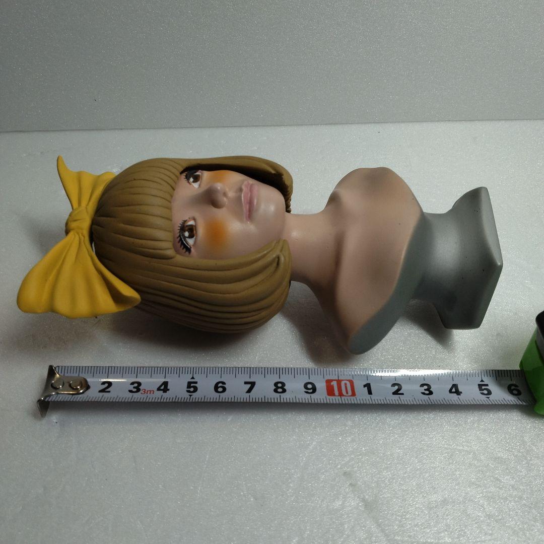 リボンを付けた女の子の胸像　ガレージキット？