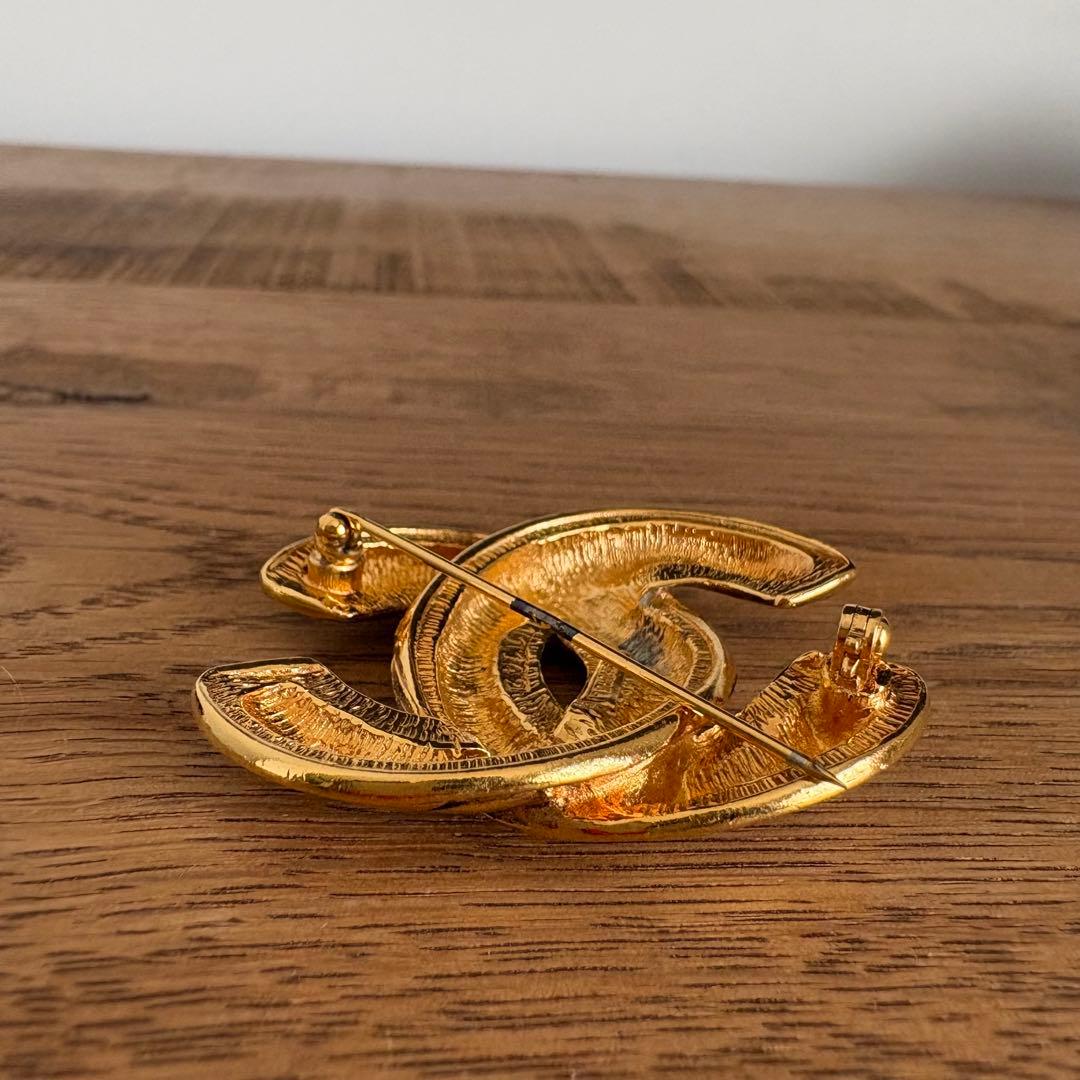 CHANEL ブローチ ココマーク マトラッセ　ヴィンテージ