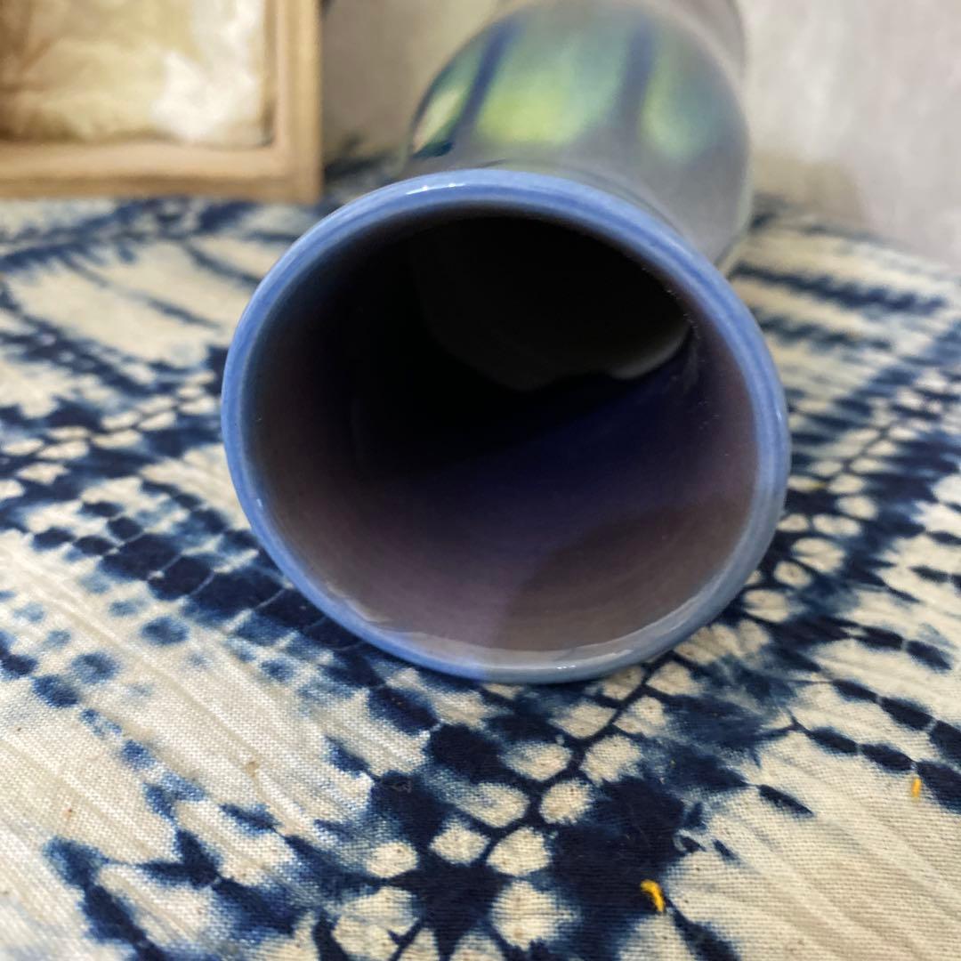 人間国宝　徳田八十吉　正彦銘　花入