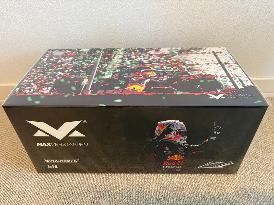 【未開封】MV公式 ミニチャンプス1/18 フェルスタッペン2021メキシコ