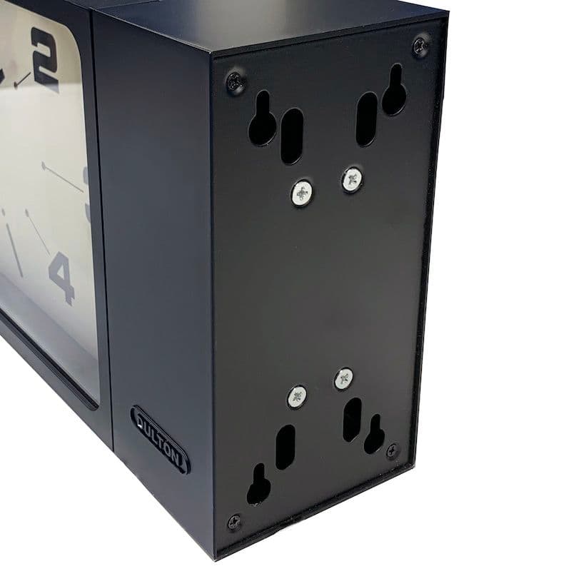 新品 両面時計 クロック ダルトン レクタングル ブラック インダストリアル