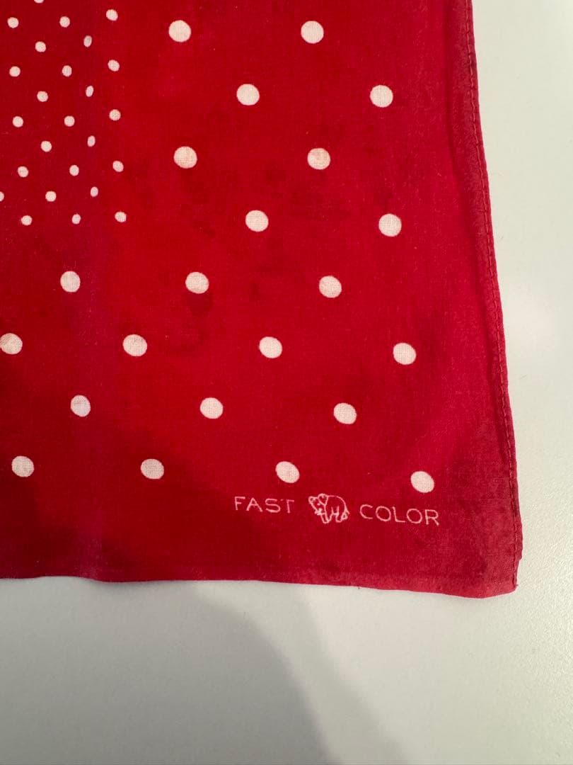 ビンテージ　希少　50s バンダナ　下鼻　象　ドット