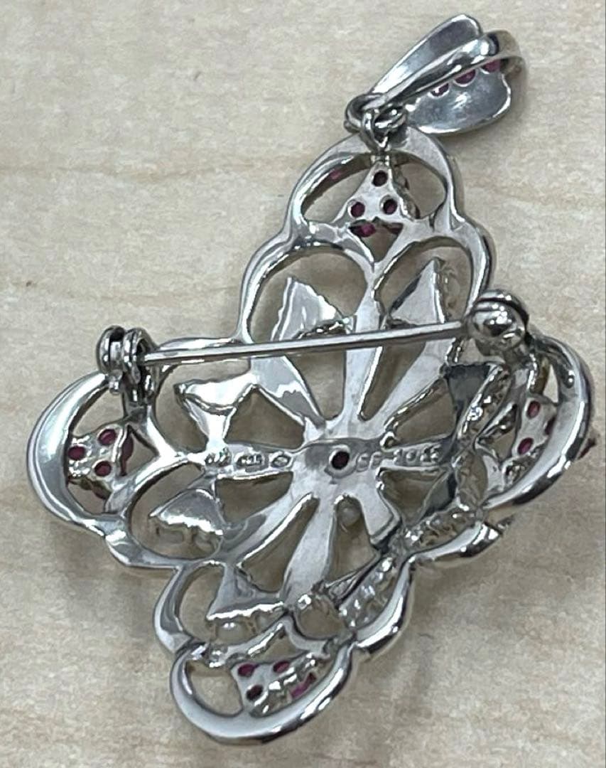 ⭐️SILVER シルバー ブローチ ペンダント イヤリング セット レディース