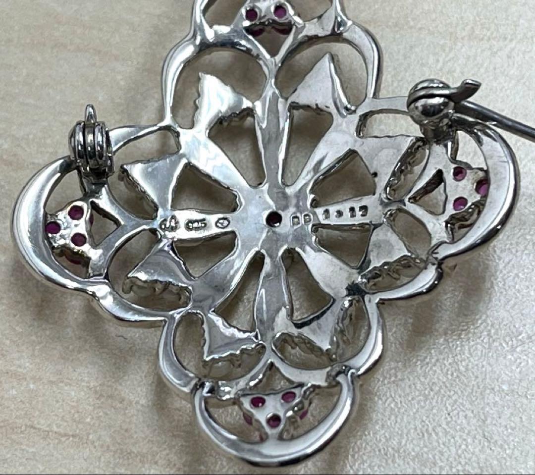 ⭐️SILVER シルバー ブローチ ペンダント イヤリング セット レディース