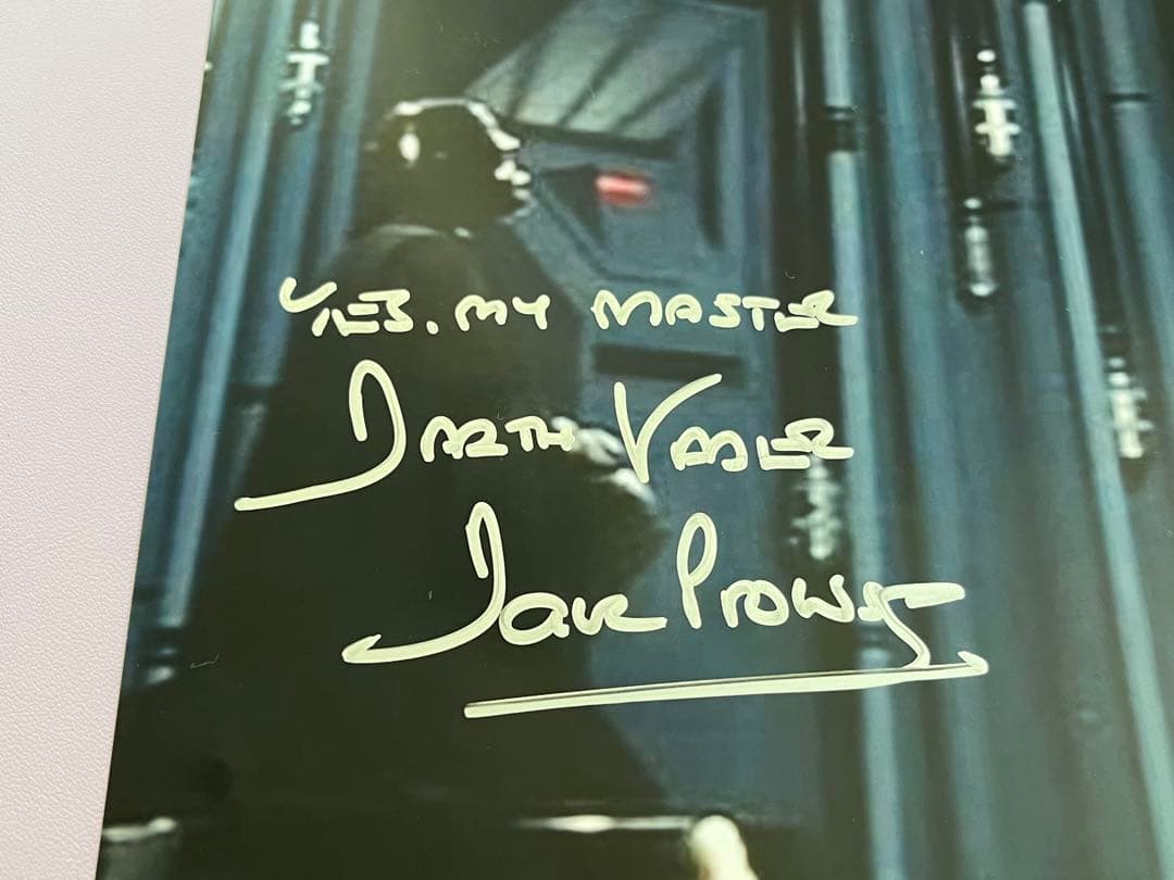 スターウォーズ　直筆サイン　ダース・ベイダー　皇帝　デビッド・プラウズ氏