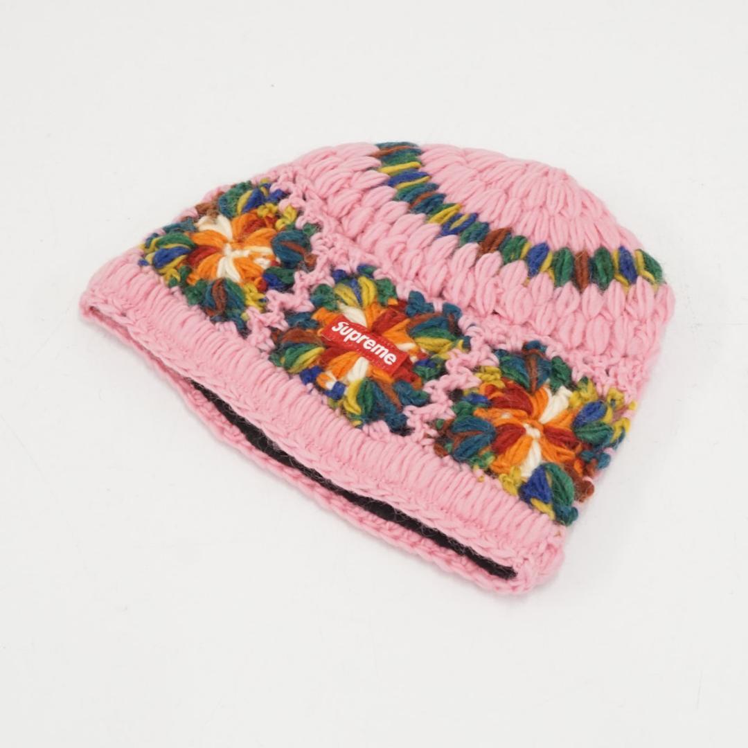 【新品未使用タグ付き】Supreme シュプリーム クロシェビーニー ピンク