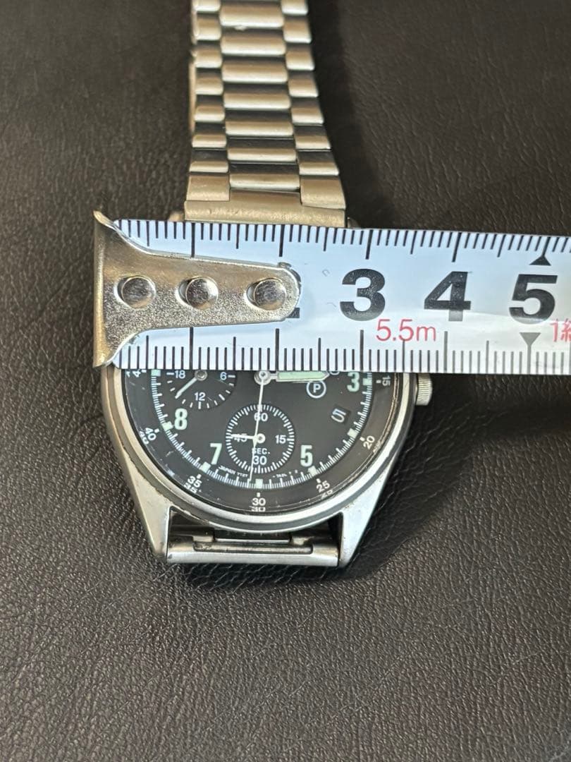 希少 SEIKO セイコー ミリタリー クロノグラフ 稼動品