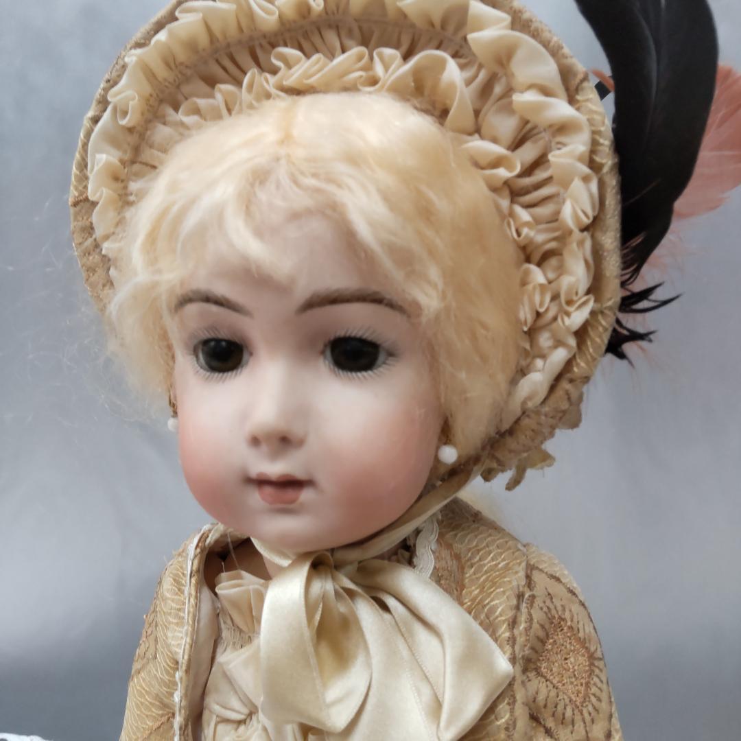 値下げ依頼不可　アンティークドールリプロ　作家　ビスクドール