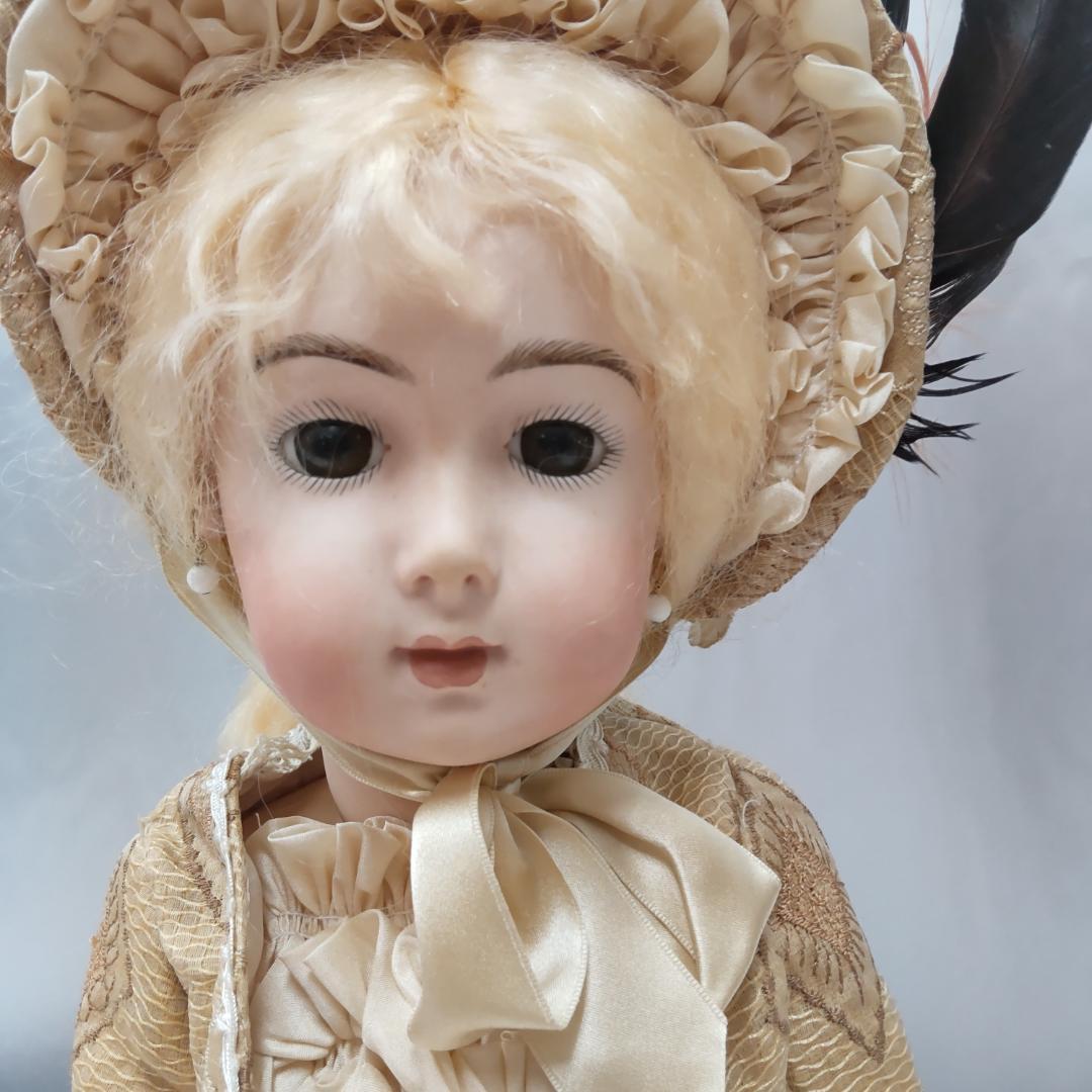 値下げ依頼不可　アンティークドールリプロ　作家　ビスクドール