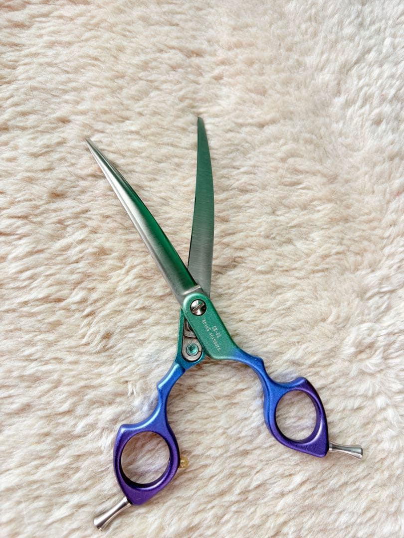 ArieS トリミングシザー アルミカーブ6.5インチ カーブシザー　トリミング