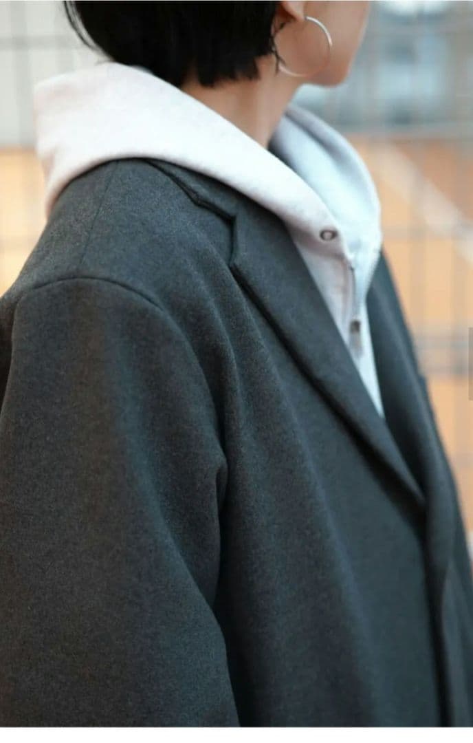 mizuiro ind ウールテーラードジャケット　コート　ミズイロインド