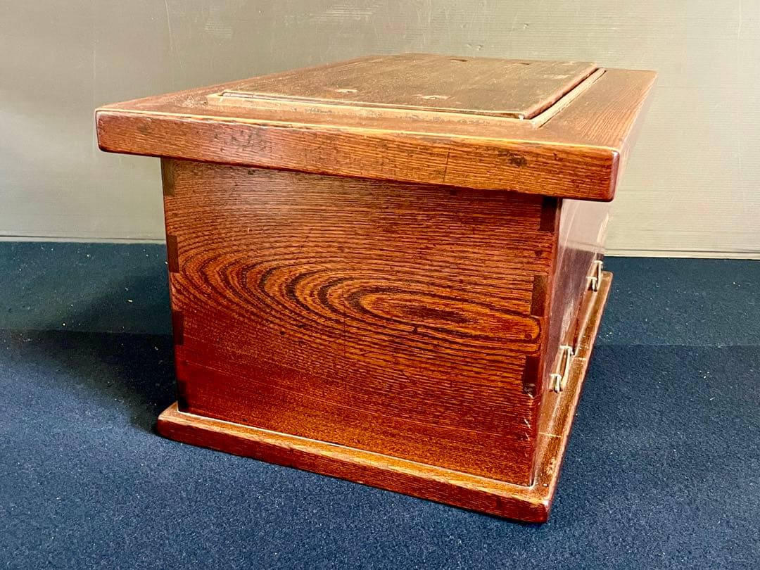 特価❣️「祖」 飴色小ぶり 欅 火鉢 銅板張 関西火鉢 江戸火鉢 （1027F火）