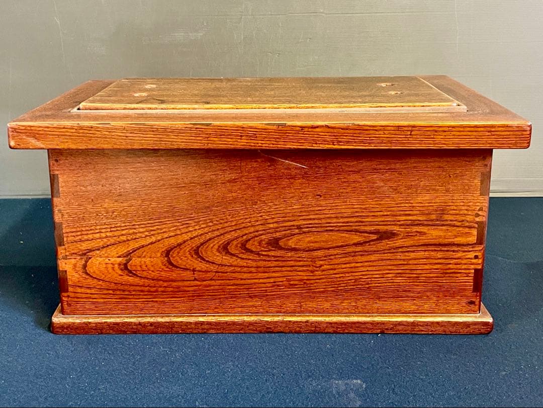 特価❣️「祖」 飴色小ぶり 欅 火鉢 銅板張 関西火鉢 江戸火鉢 （1027F火）