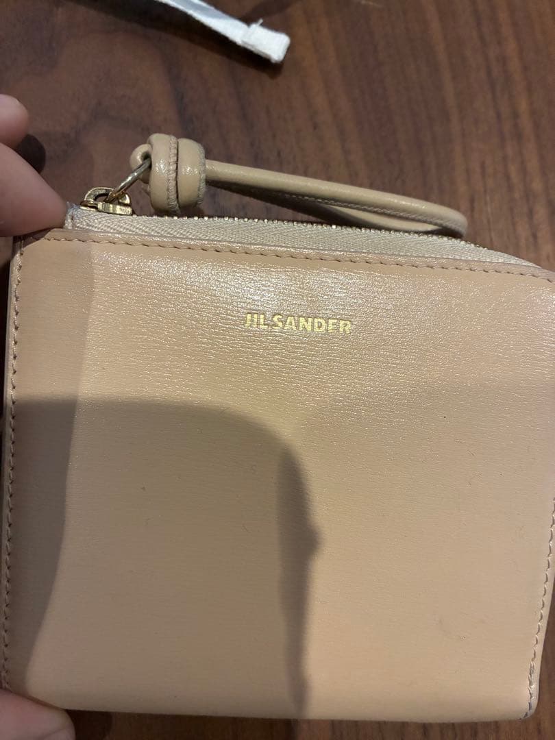 JIL SANDER ベージュ 二つ折り財布