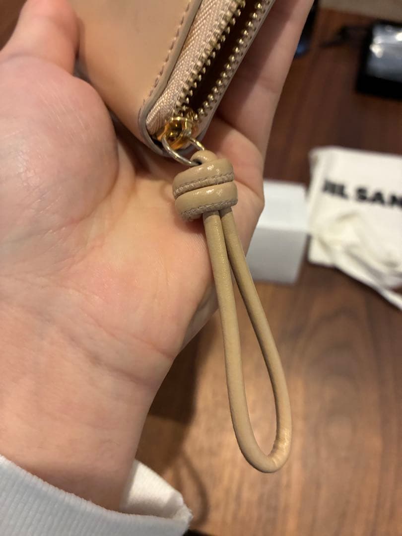 JIL SANDER ベージュ 二つ折り財布