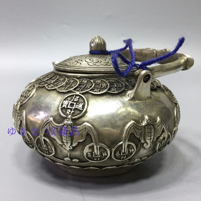 骨董品五福壺、徳利の置物r