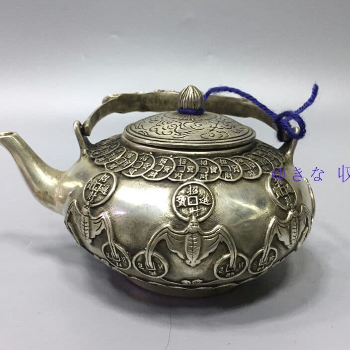 骨董品五福壺、徳利の置物r