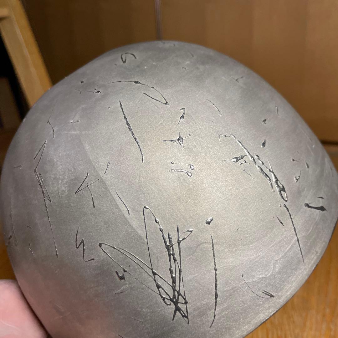 内田鋼一　銀彩ボウル　箱なし