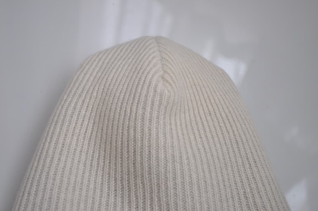 ジエルダーステイトマン ♡ カシミヤ100% ニットビーニー 白黒