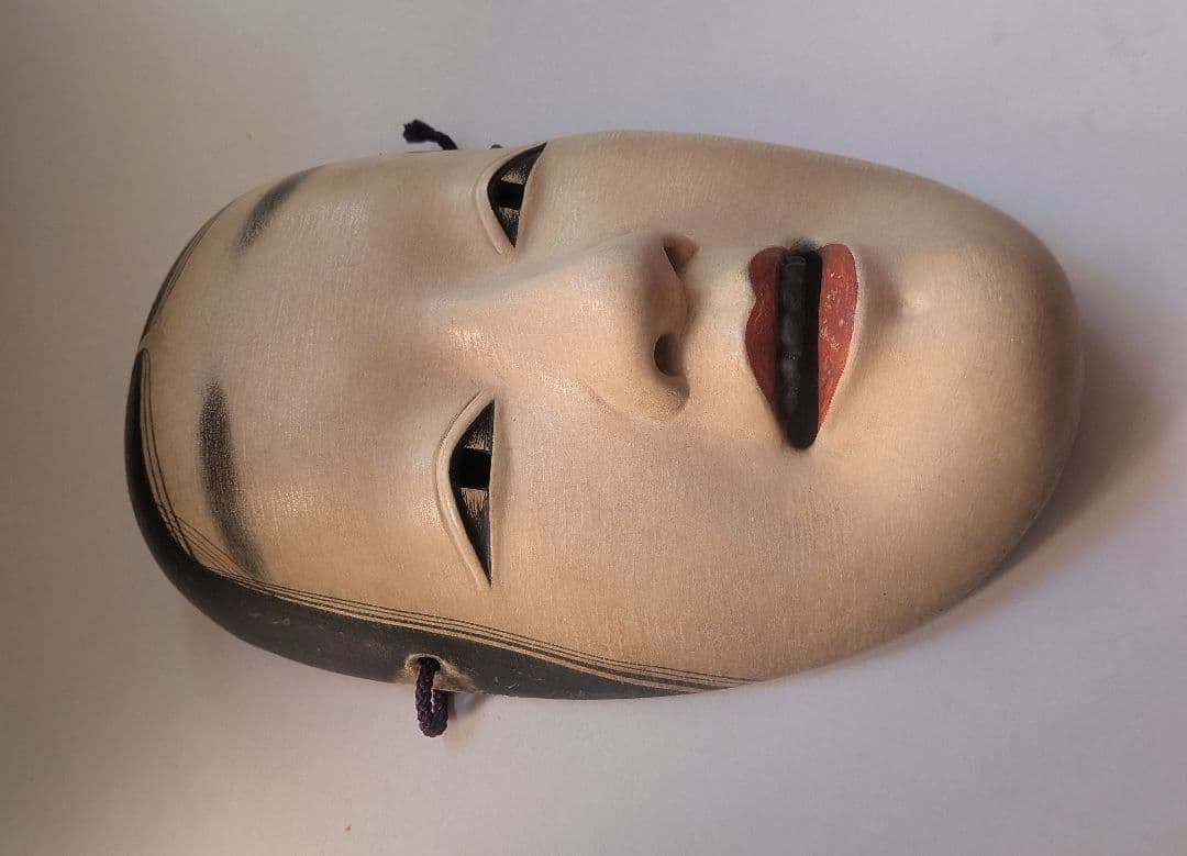Wooden Noh Mask　木製能面