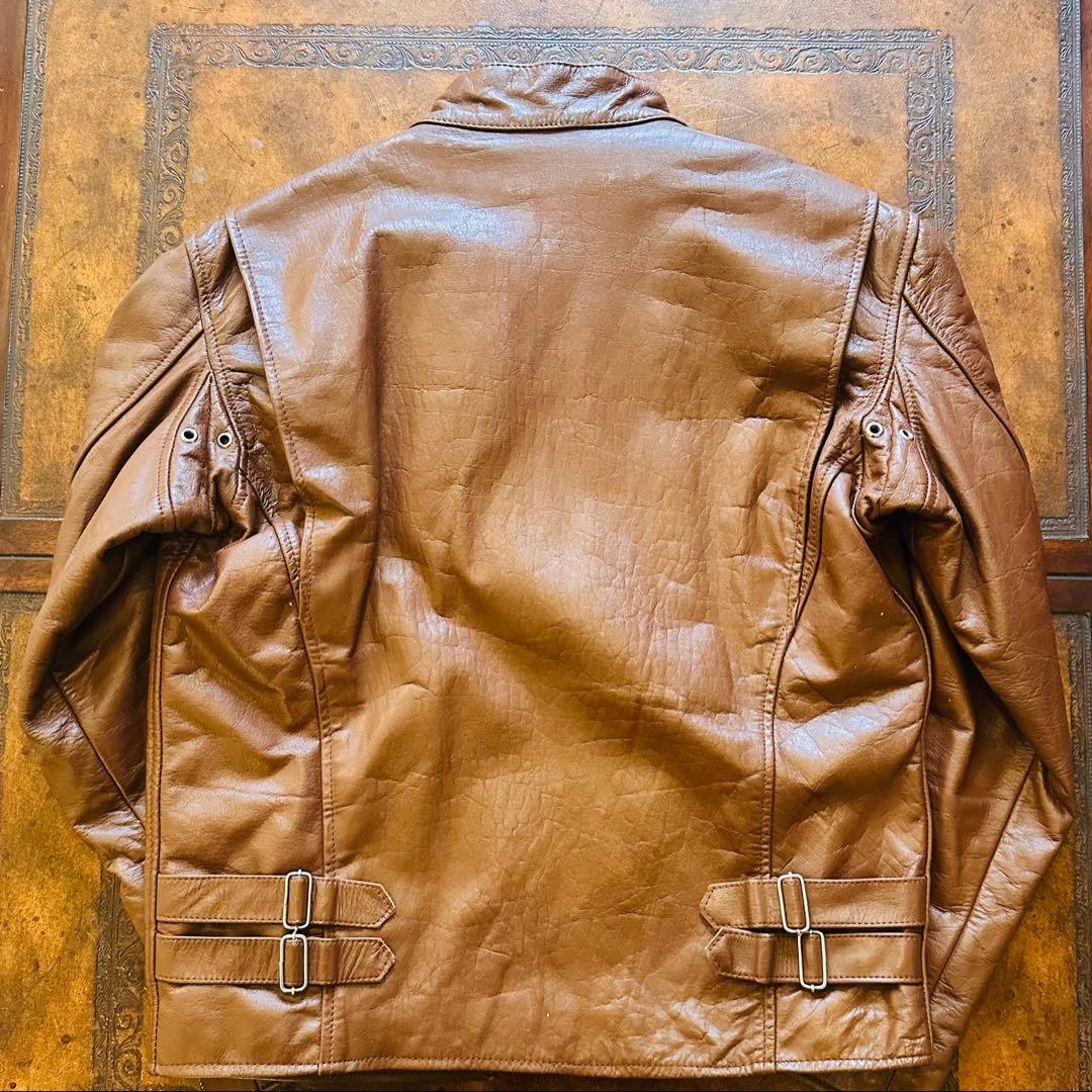 HORN WORKS シングル ライダースジャケット 本革！水牛革！肉厚