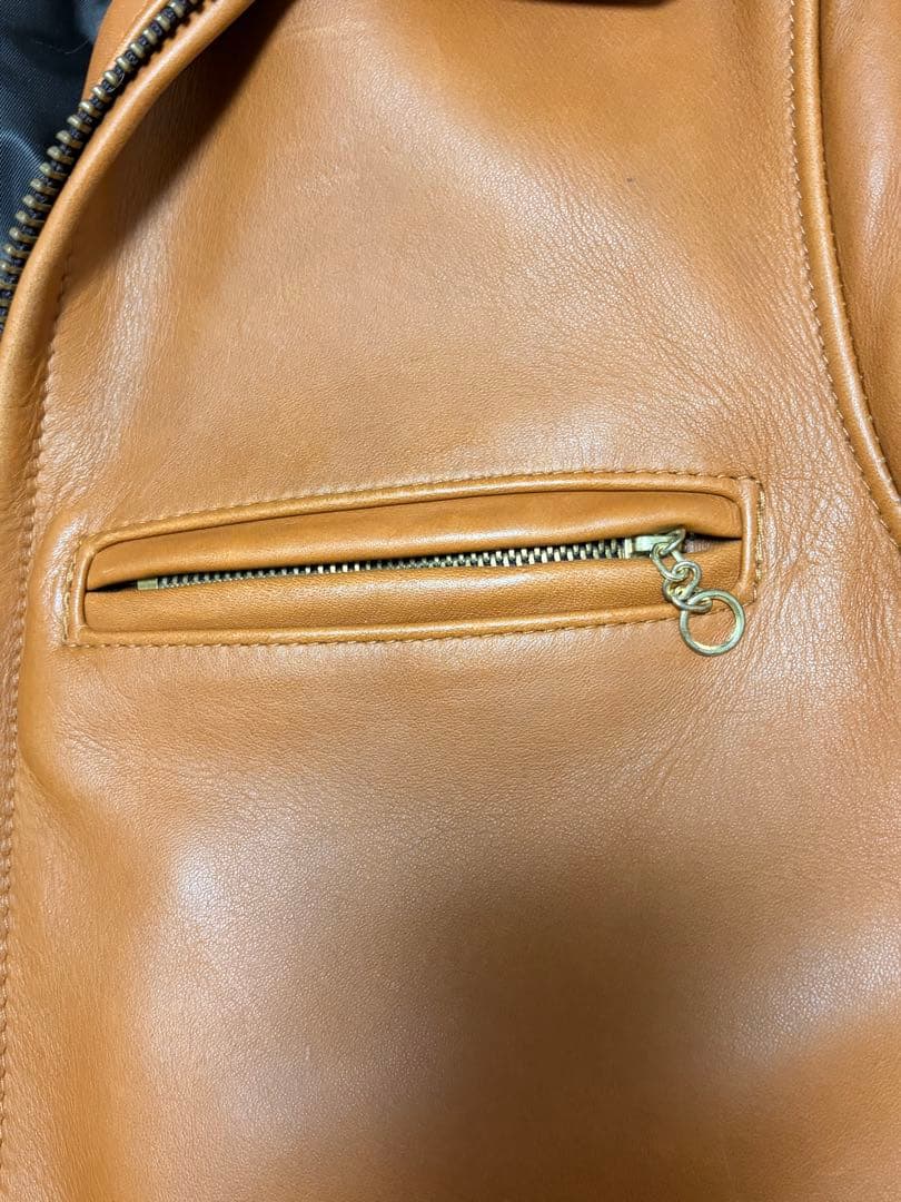 外観美品✨ 【米国製】schott トラッカージャケット 103US 34 茶色