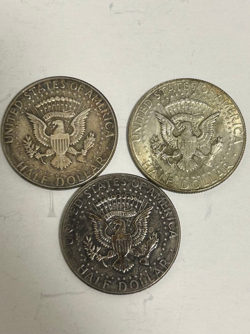 ケネディ　銀貨 三枚セット