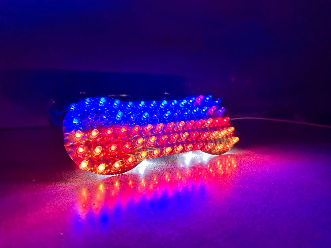 キット込GT380／サンパチ 2灯式☆RGB流星テールランプLEDユニット☆