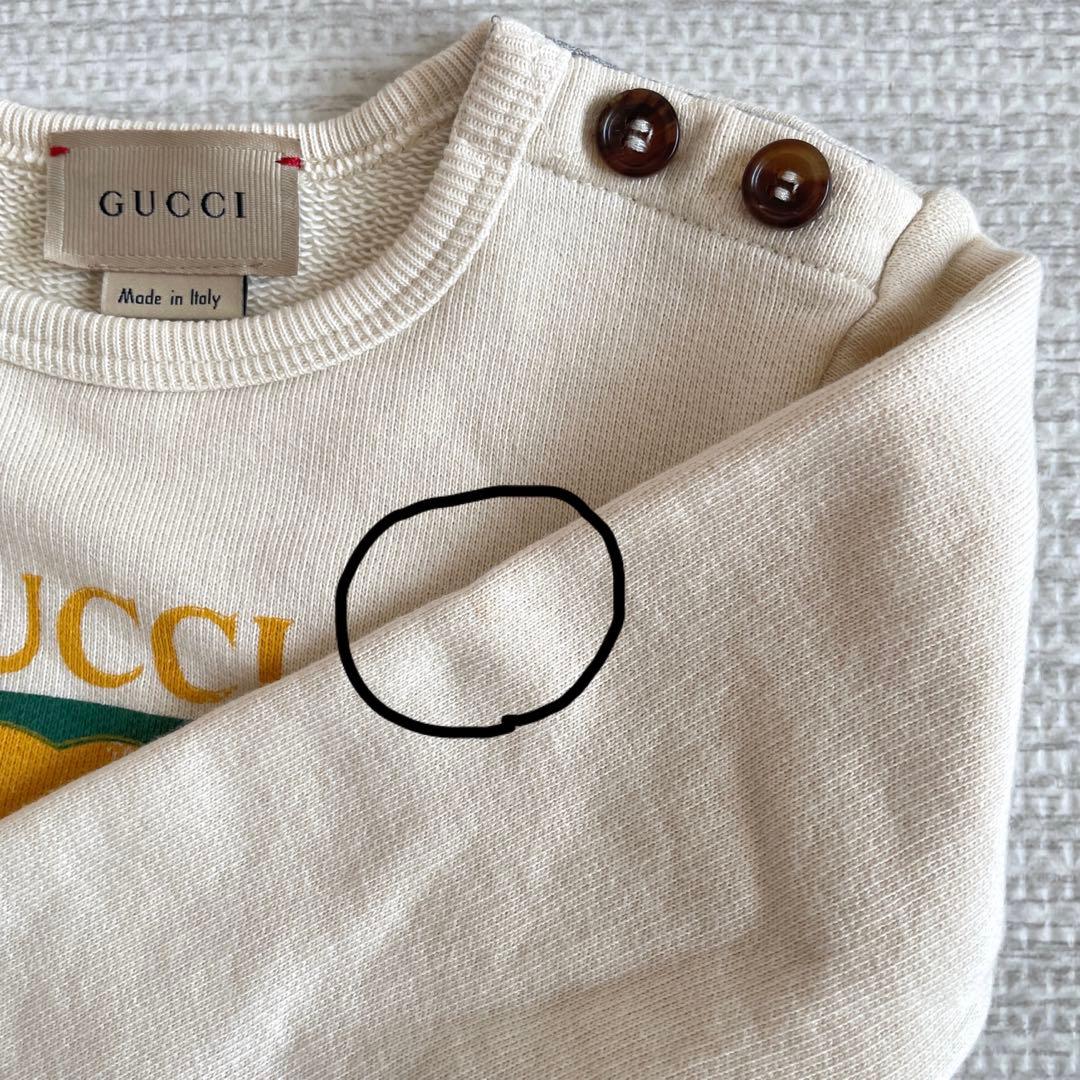 【GUCCI】グッチ　ロゴスウェットシャツ　男女兼用　12−18m 80cm