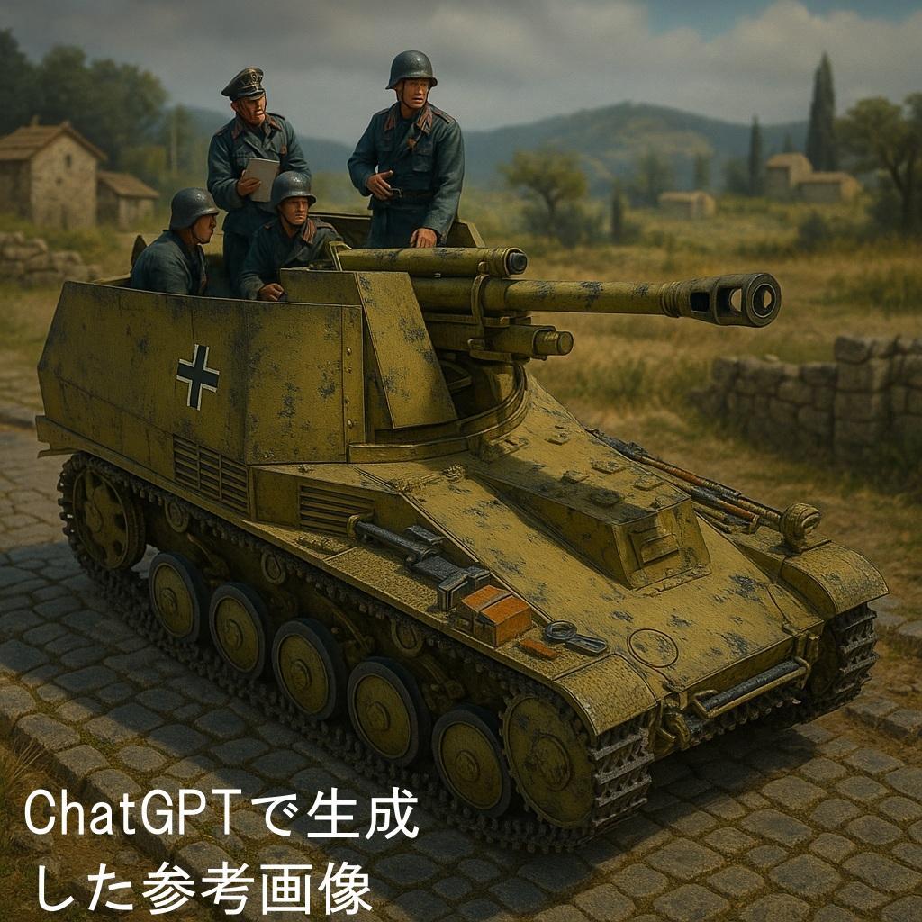 タミヤ　1/35 ドイツ自走榴弾砲 ヴェスペ　“イタリア戦線”　完成品