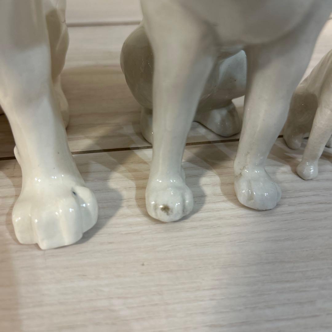 Victor ビクター犬　ニッパー　陶器置物　5匹