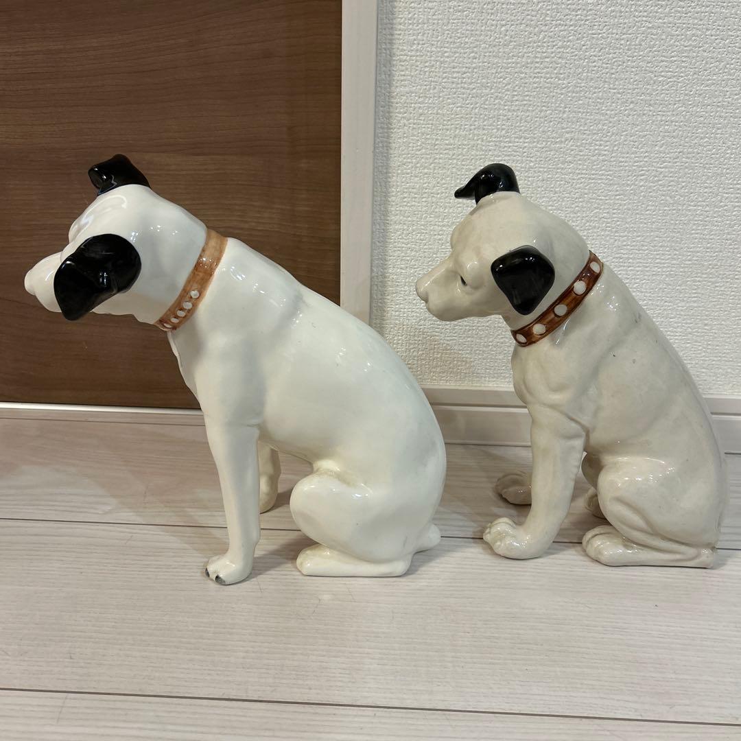 Victor ビクター犬　ニッパー　陶器置物　5匹