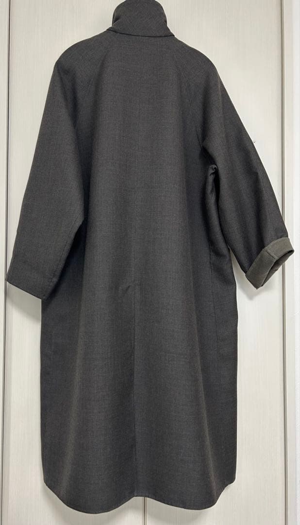 2025AWアダムエロペADAM ET ROPE'ソモウリバーロングコート美品