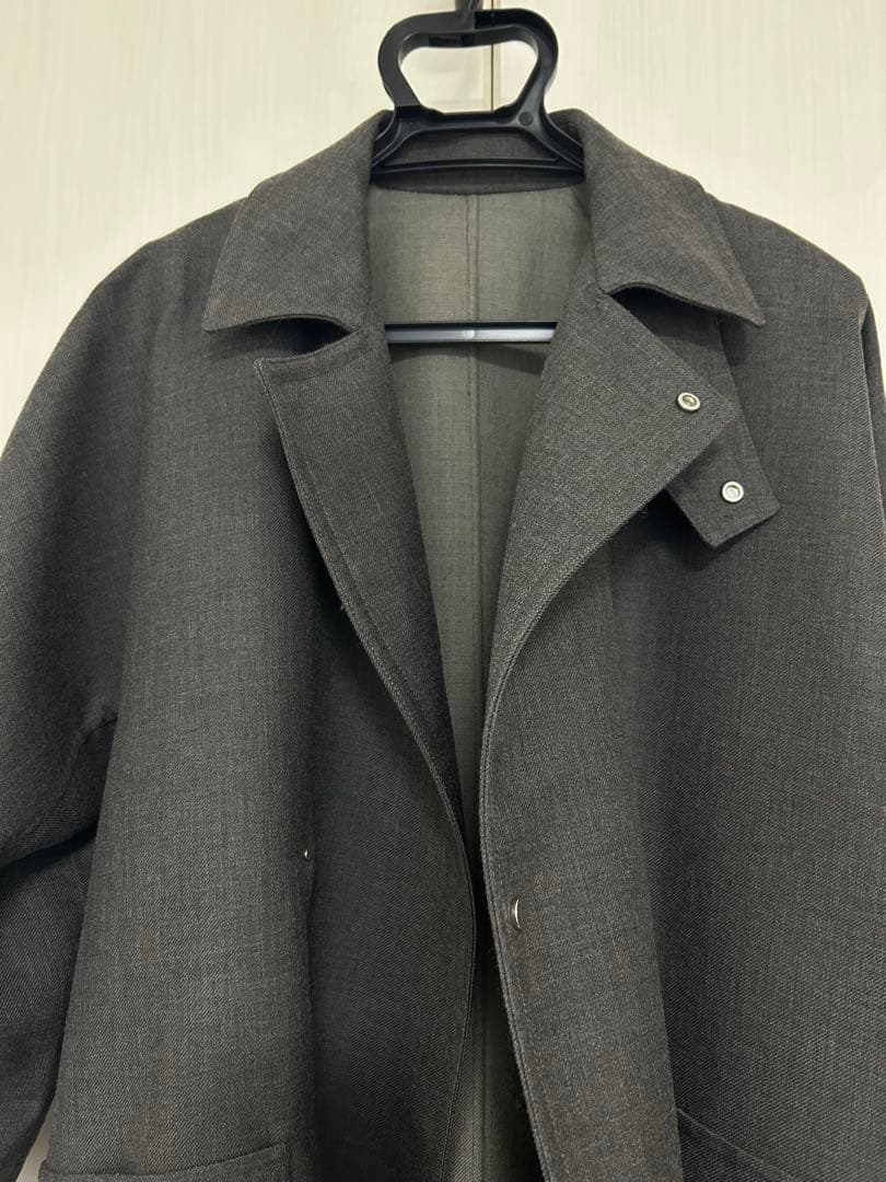 2025AWアダムエロペADAM ET ROPE'ソモウリバーロングコート美品