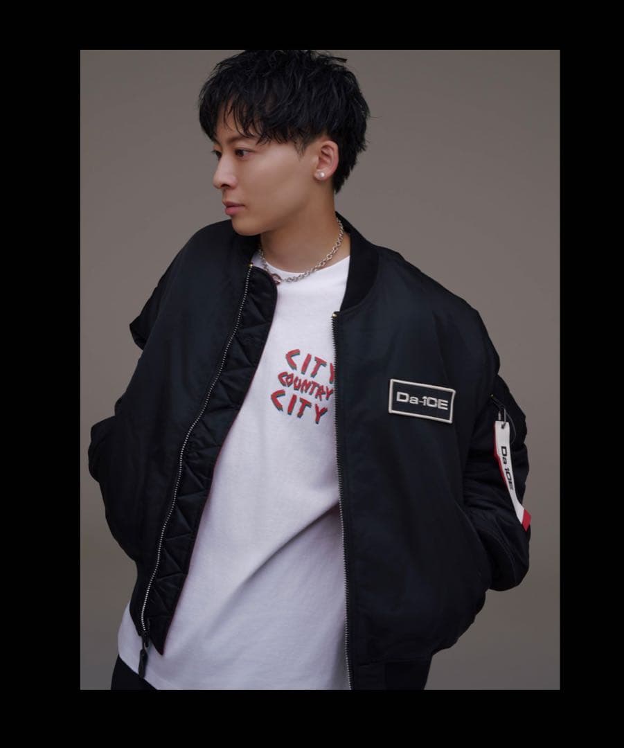 Da-iCE ×ALPHA コラボMA-1ジャケット 黒　L